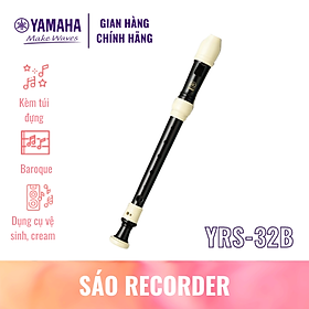 Mua Sáo dọc Recorder Soprano YAMAHA YRS-32BIII kèm túi đựng  dụng cụ vệ sinh  kem bôi khớp nối - Nốt thổi Baroque  tiêu chuẩn giáo dục quốc tế