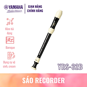 Sáo dọc Recorder Soprano YAMAHA YRS-32BIII kèm túi đựng, dụng cụ vệ sinh