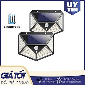 Mua Đèn led cảm ứng năng lượng mặt trời cảm biến nhiệt 100Led