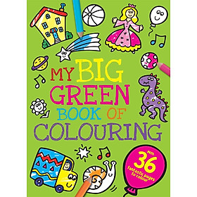 Sách tập tô màu thiếu nhi bìa xanh My Big Green Book of Colouring | Bookmedi sách chính hãng