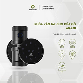 Mua Khoá cửa vân tay điện tử thông minh HOMEKIT AB-23B dành cho cửa gỗ 5 tính năng  kết nối app TTLock - lắp đặt tận nhà