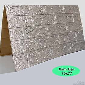 COMBO XỐP DÁN TƯỜNG XÁM BẠC