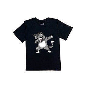 M103-Áo Thun Nam Nữ Blueming - Cotton 100% co giãn 4 chiều - In hình pet - chú mèo