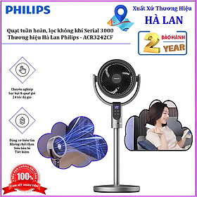 Mua HÀNG CHÍNH HÃNG - Quạt tuần hoàn kiêm lọc không khí Serial 3000  động cơ biến tần cao cấp. Thương hiệu Hà Lan nổi tiếng Philips - ACR3242CF/93