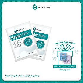 Combo 2 gói Tiết Kiệm ECOCLEAN SEPTIC - Men Vi Sinh Xử Lý Hầm Cầu Bể Phốt - USA