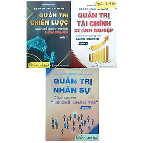 Hình ảnh Sách - Combo 3 cuốn quản trị chiến lược + nhân sự + tài chính doanh nghiệp (WU)