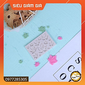 Khuôn silicone tạo hình Lá phong làm kẹo đường trang trí bánh kem
