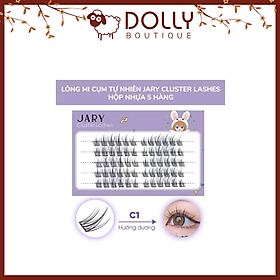 Lông Mi Giả Cụm Tự Nhiên Jary Cluster Lashes Hộp Nhựa 5 hàng - C1 Hướng Dương