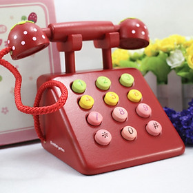 Đồ chơi gỗ - Mô hình điện thoại bàn, cho bé say mê khám phá và học hỏi