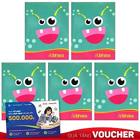 Combo 5 Tập Học Sinh 4 Ly Ngang 200 Trang ĐL 70g/m2 - FAHASA (Mẫu Màu Giao Ngẫu Nhiên)
