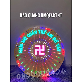 Mua ĐÈN  LED HÀO QUANG 4 TẤC HOA SEN - NAM MÔ QUÁN THẾ ÂM BỒ TÁT