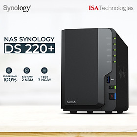 Thiết Bị Lưu Trữ Nas Synology DS220+ Hàng Chính Hãng