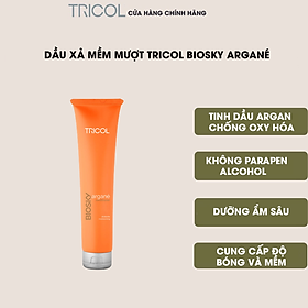 Dầu xả dưỡng ẩm mềm mượt Italia Tricol Biosky Argané Conditioner