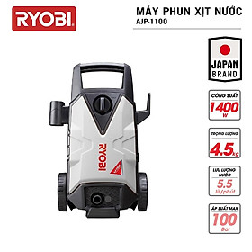 Máy xịt rửa cao áp đa năng điện 1400W RYOBI (KYOCERA) - AJP-1100 (Kèm Linh kiện khác)