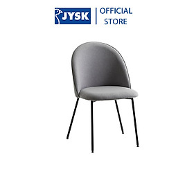 Mua Ghế bàn ăn | JYSK Dybvad | kim loại/vải polyester | xám nhạt/đen | R49xS54xC83cm