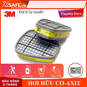 Mua Phin lọc 3M 6003 Phin lọc hơi hữu cơ  vô cơ (thuốc sâu  hơi sơn  hóa chất) cho mặt nạ phòng độc 3M 6200 7502 6800