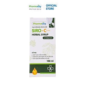 Siro ho lá thường xuân bổ sung vitamin C Pharmacity Herbal Cough Syrup