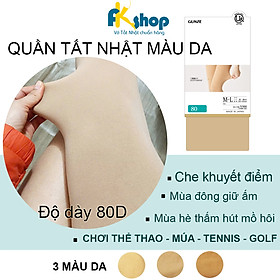 Vớ Quần Tất màu da dày 80D form đẹp mềm mịn co giãn tốt phù hợp cho hoạt động thể thao và giữ ấm thu đông