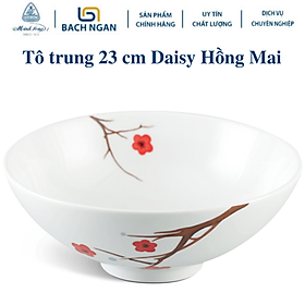 Mua Tô trung Minh Long 23 cm Daisy Hồng Mai Bằng sứ  Hàng Đẹp  Cao Cấp  Dùng Trong Gia Đình  Đãi Khách  Tặng Quà Tân Gia