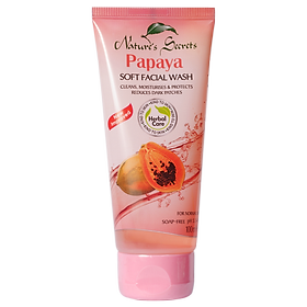 Gel rửa mặt đu đủ - papaya soft facial wash tube 100ml