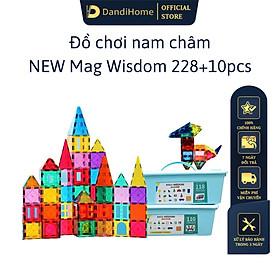 Hình ảnh Đồ chơi xếp hình nam châm Mag-Wisdom phiên bản nâng cấp 228+10 chi tiết