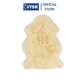 Mua Thảm | JYSK Kejserlind | lông cừu | màu tự nhiên | D80xR50cm