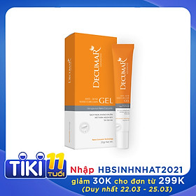 Gel ngừa mụn viêm thâm đầu đen Decumar Advanced 20 gr hoàn toàn mới