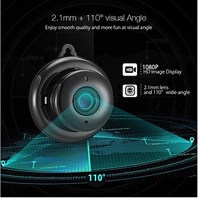 Camera giám sát Wifi Không Dây Mini V380 HỒNG NGOẠI sử dụng cảm biến hình ảnh cao cấp Full phụ kiện (tặng kèm đầu đọc thẻ nhớ cao cấp)