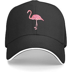 Pink Flamingo Bird unisex Dad Hat điều chỉnh mũ Trucker Mũ cổ điển mũ bóng chày Color: Pink Size: One Size