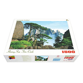 Bộ tranh xếp hình cao cấp 1500 mảnh – Hoàng Sơn Tiên Cảnh (60x100cm)