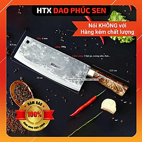 Dao Phúc Sen - Dao Chặt Gà Cán Cẩm Khâu Đồng G05D