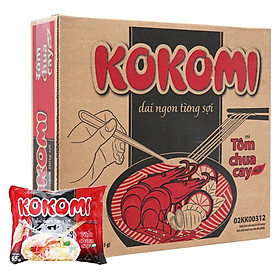 Thùng 30 Gói Mì Kokomi Tôm Chua Cay (65gr/Gói )