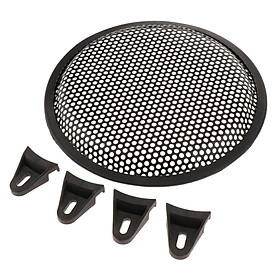 8inch Speaker Grills Cover Case with Screws & Fix Bracket Audio Accessories