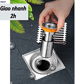 Mua Phụ kiện ngăn mùi KG90 nhà tắm  lắp thoát sàn chống mùi hôi ngăn vi khuẩn trào ngược lên chất liệu inox304 - Hàng chính hãng