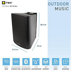 [HÀNG CHÍNH HÃNG ĐỨC] Loa ngoài trời Bluetooth THONET & VANDER FLECK 9 | Công nghệ Bluetooth | Công suất 400w | Nhựa ABS chống thấm | Mã bảo mật | Bảo hành chính hãng