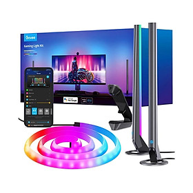 Bộ Dây Đèn LED mở rộng màn hình máy tính và Thanh đèn led RGBIC Govee DreamView G1 Pro Gaming Light H604A (24-32")