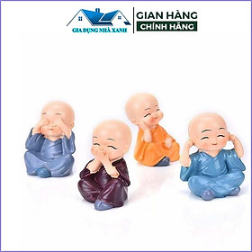 Mua Bộ 4 bộ tượng chú tiểu tứ không phong thủy trang trí bàn làm việc  ô tô