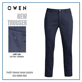 OWEN - Quần kaki Owen màu xanh navy 91735 - Quần kaki nam