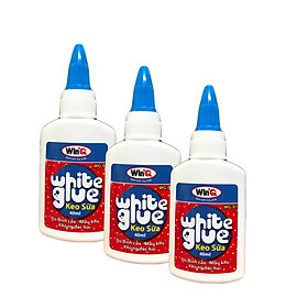 Bộ 3 Lọ Keo sữa (White glue) Win