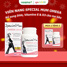 Viên nang Special Mum Omega Capsules bổ sung DHA, Vitamin E, Vitamin D3, bổ sung DHA cho thai nhi