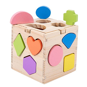 Montessori Geometric Shape Toy Intelligence Toy for Kids Children Gift