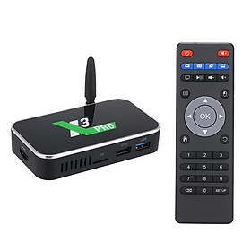 X3 PRO Android 9.0 TV Box S905X3 Quad-core 64-bit Chipset CPU Cortex-A55 TV Set Top Box Support BT 4K 1080P 4GB+32GB