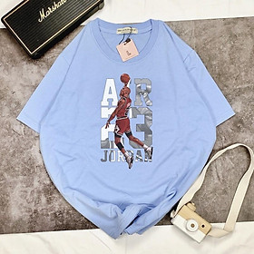 Áo Thun Tay Ngắn UNISEX AIR BÓNG RỖ - Hình chụp thật
