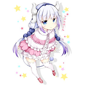 Tranh Poster Maid Dragon A4 combo 5 tấm khác nhau