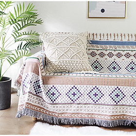 Mua Khăn Thảm Phủ Sofa TÔNG TRẮNG ĐEN chống bụi bẩn  Mền đắp thư giãn  Thảm Sofa Phòng Khách SBK101