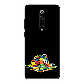 Ốp Lưng in cho Xiaomi Mi 9T Mẫu Rubik Màu Nước - Hàng Chính Hãng