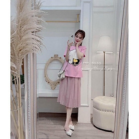 Đầm dạ hội xẻ chân màu hồng cánh sen ngọt ngào kiêu sa