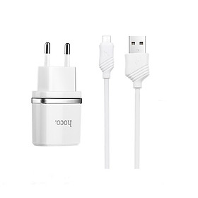 Mua Bộ Củ Sạc + Kèm Cáp Sạc  HOCO C11 - Micro + Tặng Kèm 03 Dây Bọc Cáp Sạc  Bọc Dây Tai Nghe Lò Xo  - Hàng Chính Hãng