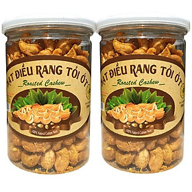 COMBO 2 HŨ HẠT ĐIỀU RANG TỎI ỚT TLP - MỖI HŨ 250G