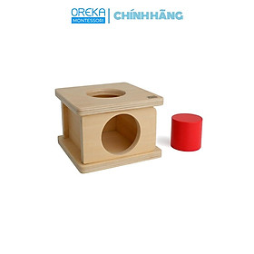 Đồ chơi trẻ em Oreka Montessori Hộp thả Khối trụ lớn - 0120100